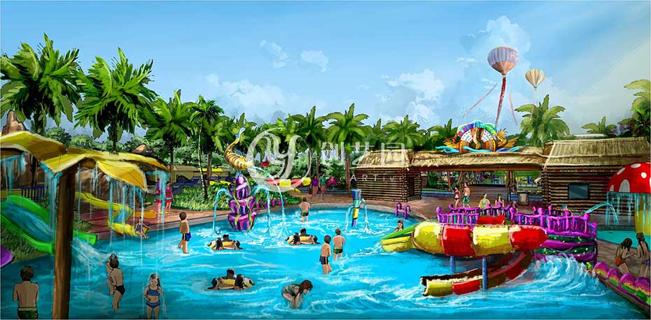 河源温泉小镇水上乐园设计及工程案例