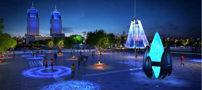 主题游乐园夜景灯光设计